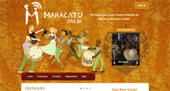 Desktop Screenshot of maracatu.org.br